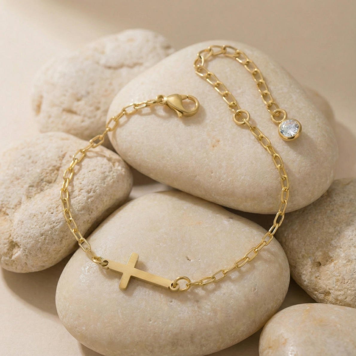 Armband mit Horizontalem Kreuz