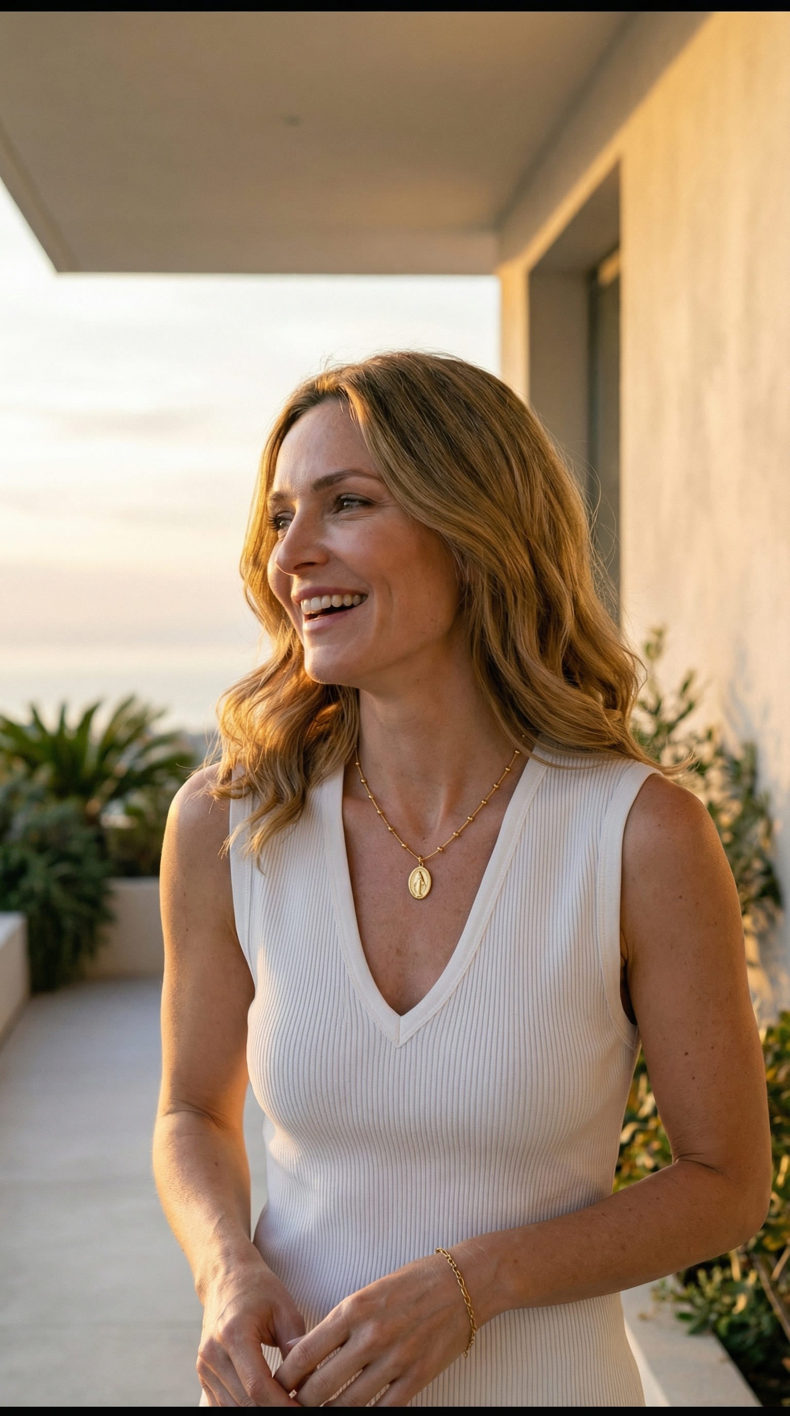 Klassische Halskette mit der Jungfrau Maria