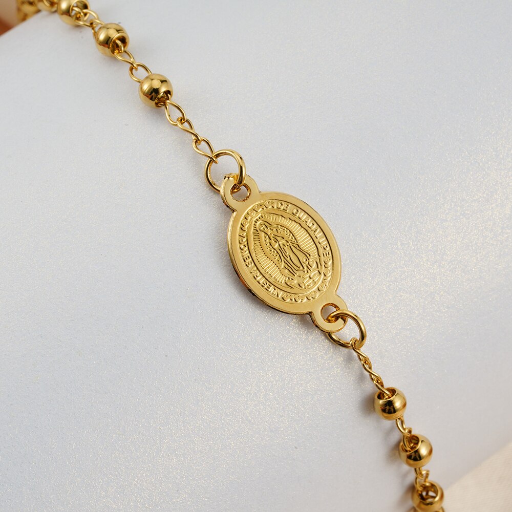 Vergoldetes Rosenkranz-Armband