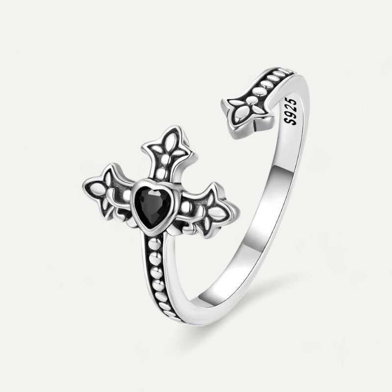Gothic-Liebe-Kreuzring
