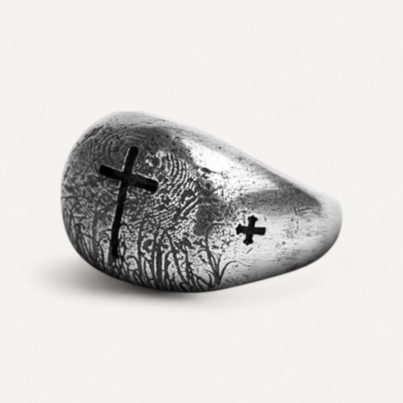 Kreuzring im antiken Stil