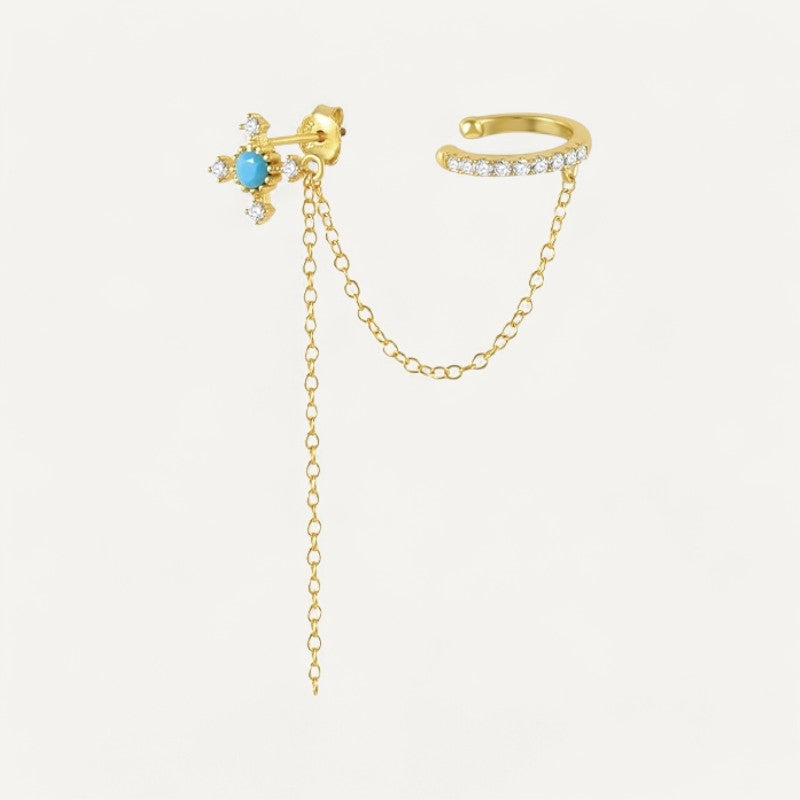 Katharer-Kreuz-Ohrringe