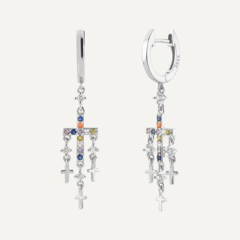 Mehrfach-Kreuz-Ohrringe
