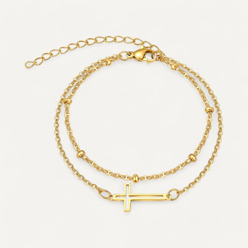 Reuz-Armband mit Doppelter Kette