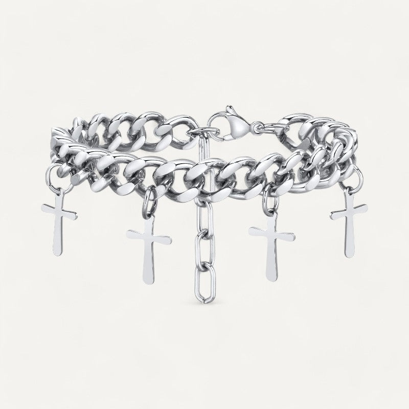 Strahlendes Kreuzarmband