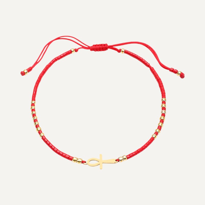 Armband mit ägyptischen Kreuzanhängern