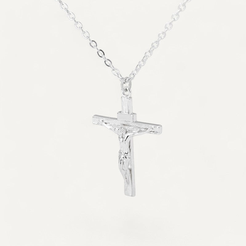 Damen-Kreuz-Halskette mit Christusmotiv