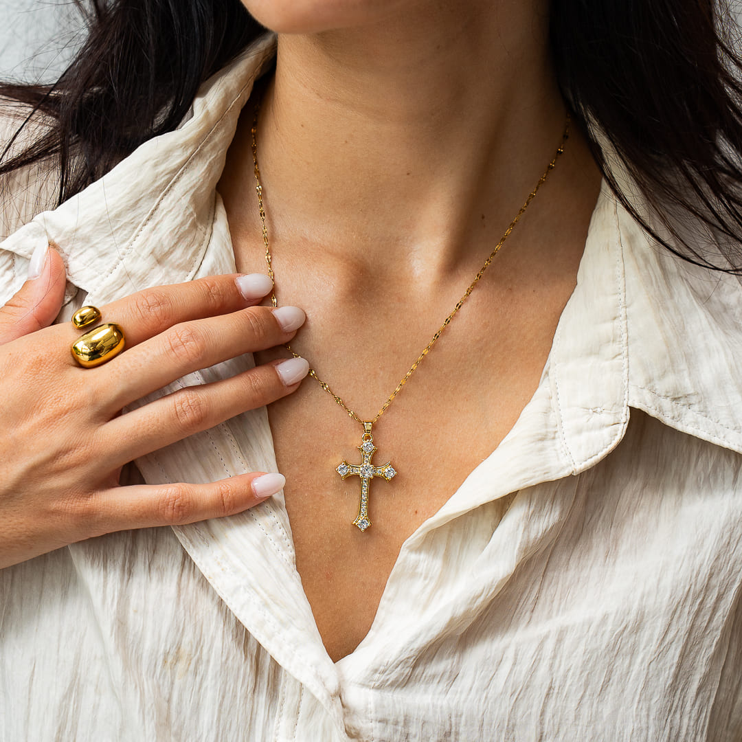 Elegante Christliche Kreuzkette