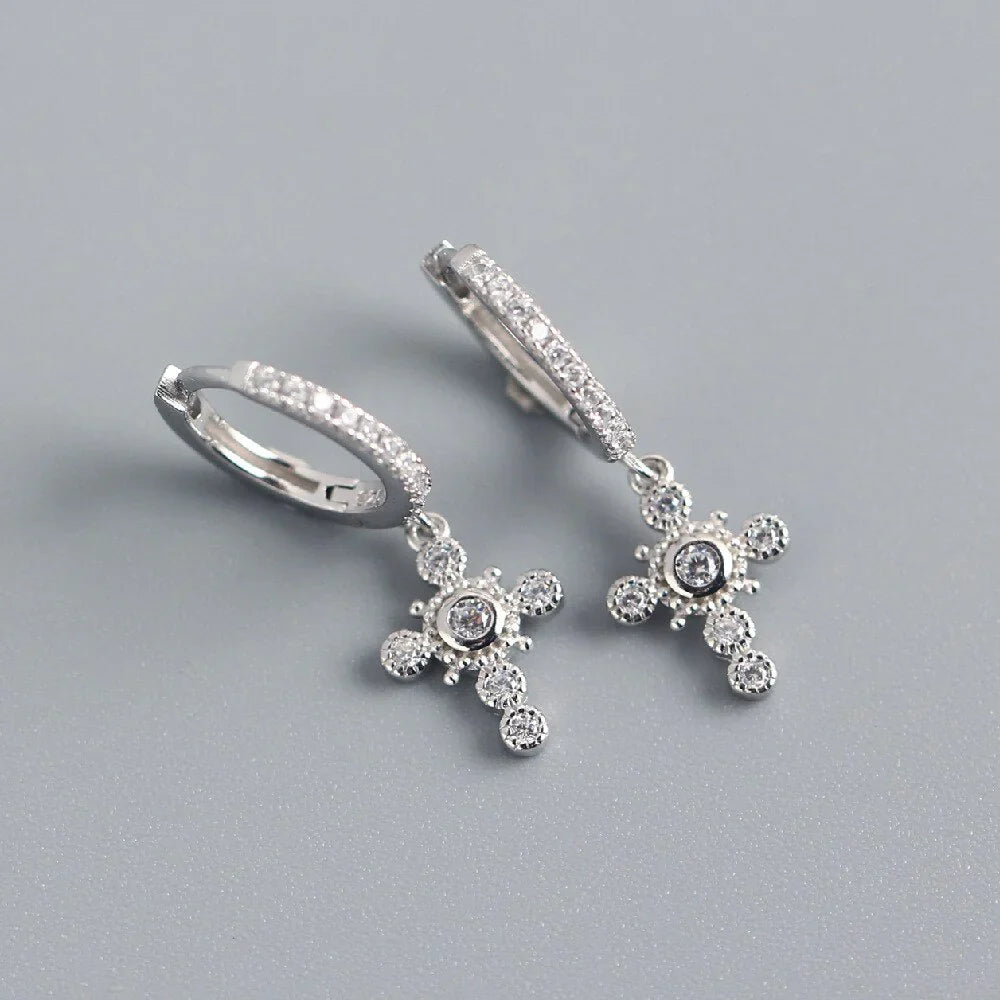 Vintage Kreuz-Ohrringe