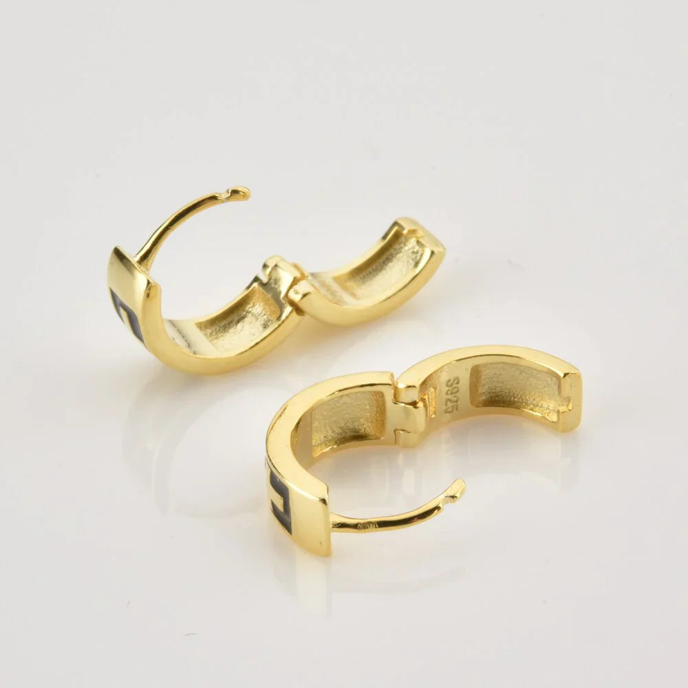 Kreuz-Ohrringe für Herren aus Silber