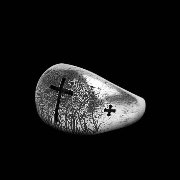 Kreuzring im antiken Stil