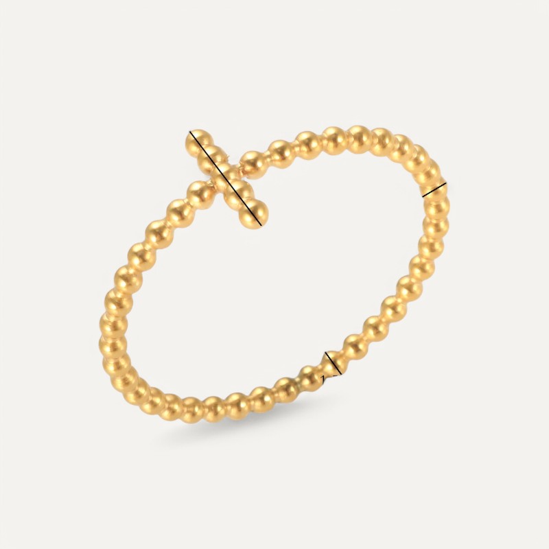 Minimalistischer Kreuzring