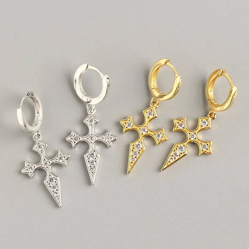 Gothic Kreuz-Ohrringe