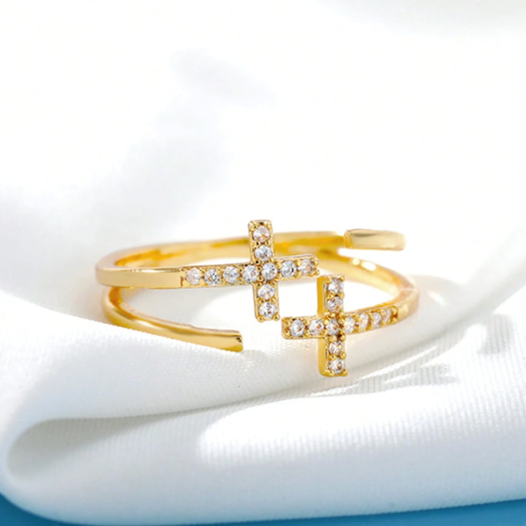 Doppelkreuz-Ring