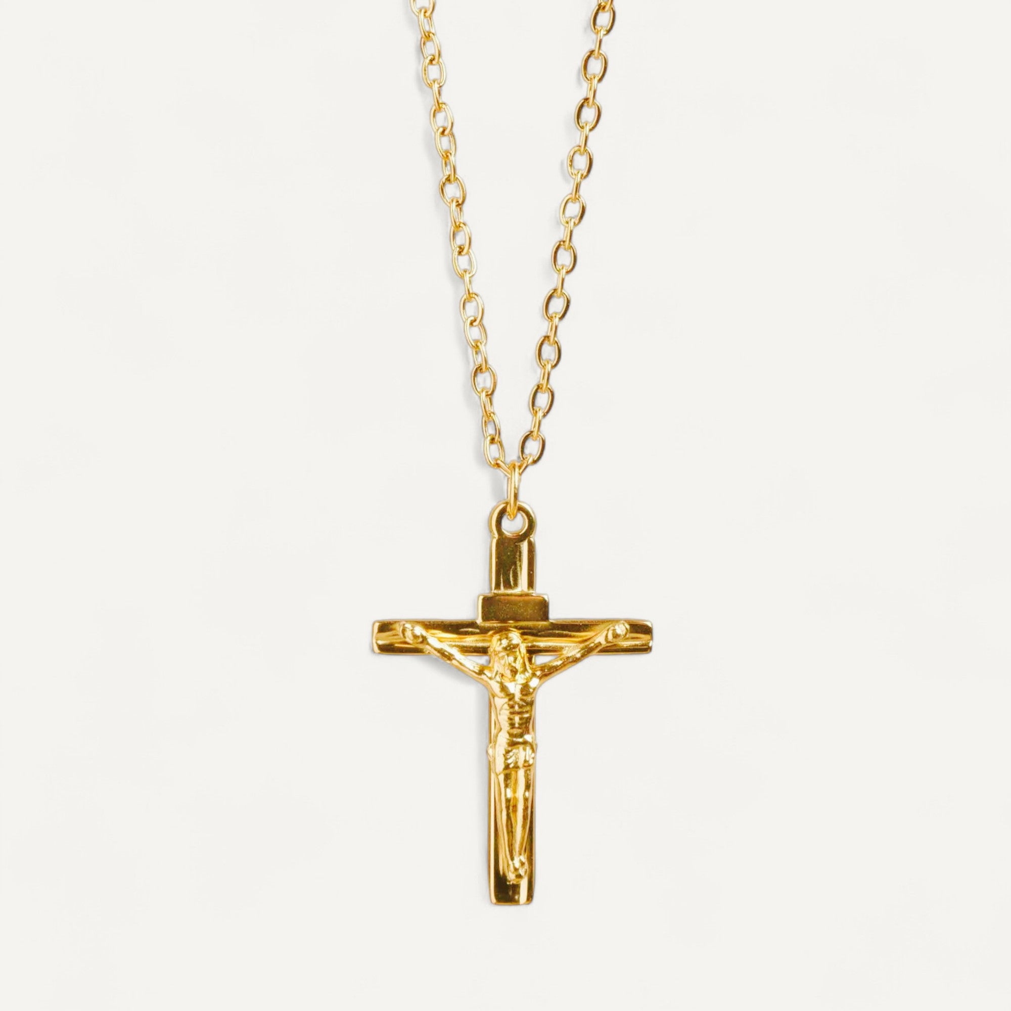 Damen-Kreuz-Halskette mit Christusmotiv