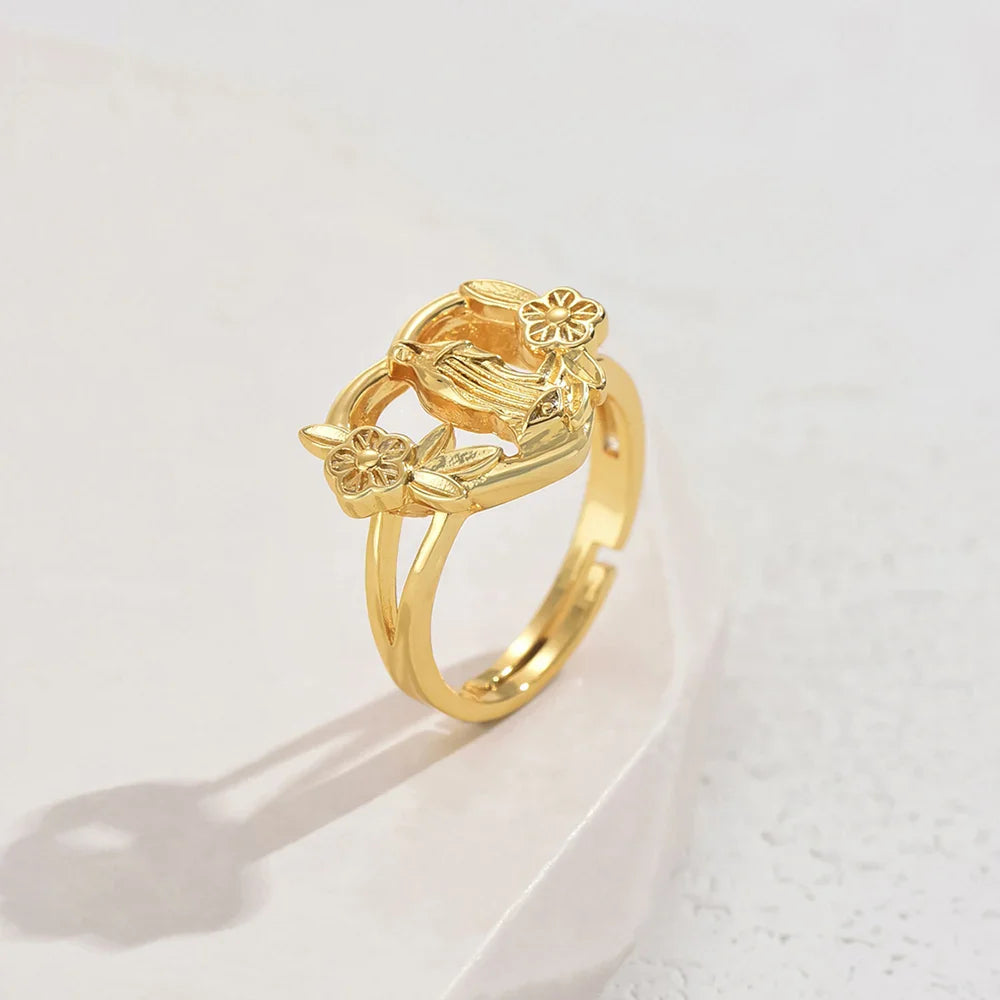 Ring mit der Blühenden Jungfrau Maria