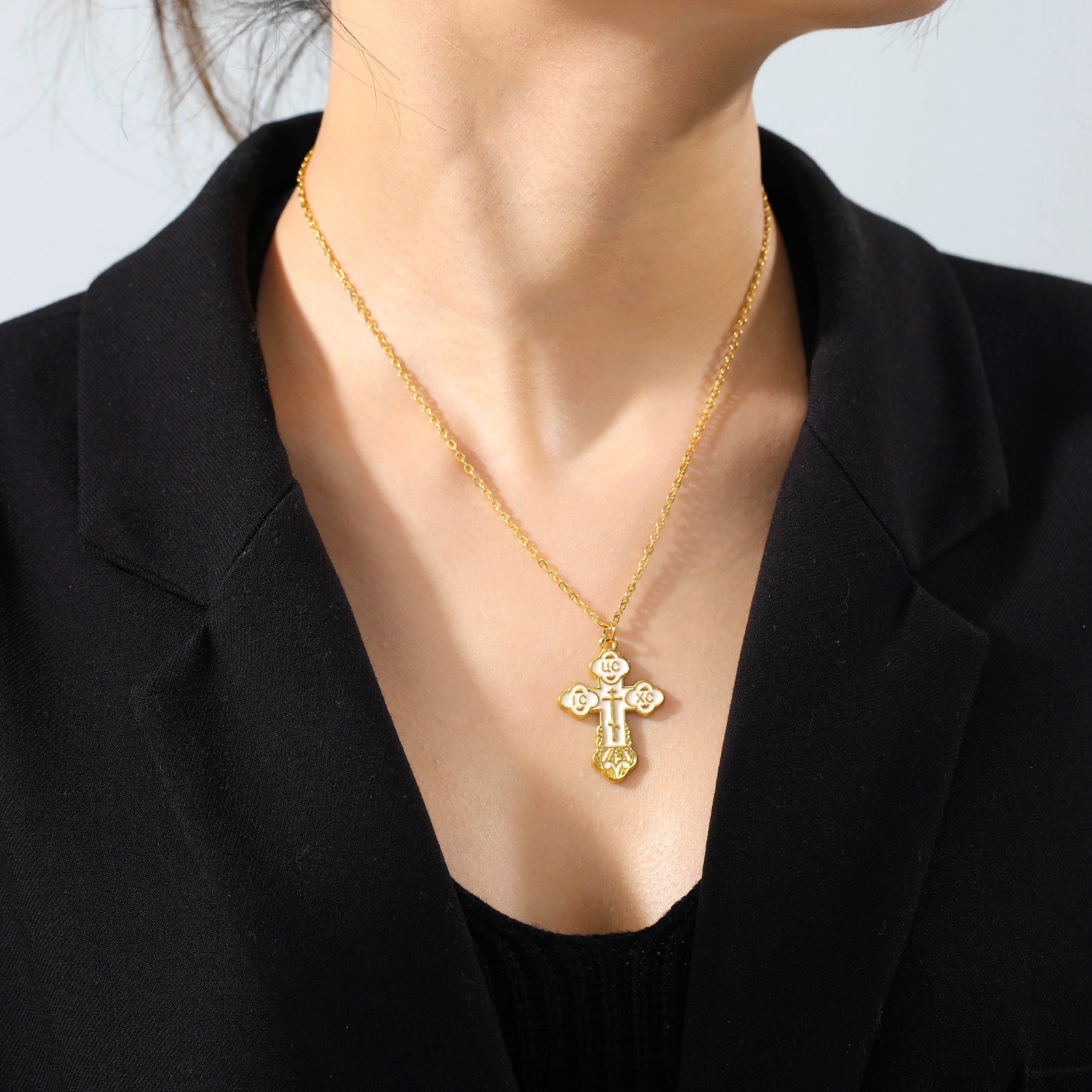 Orthodoxe Stil Kreuzkette