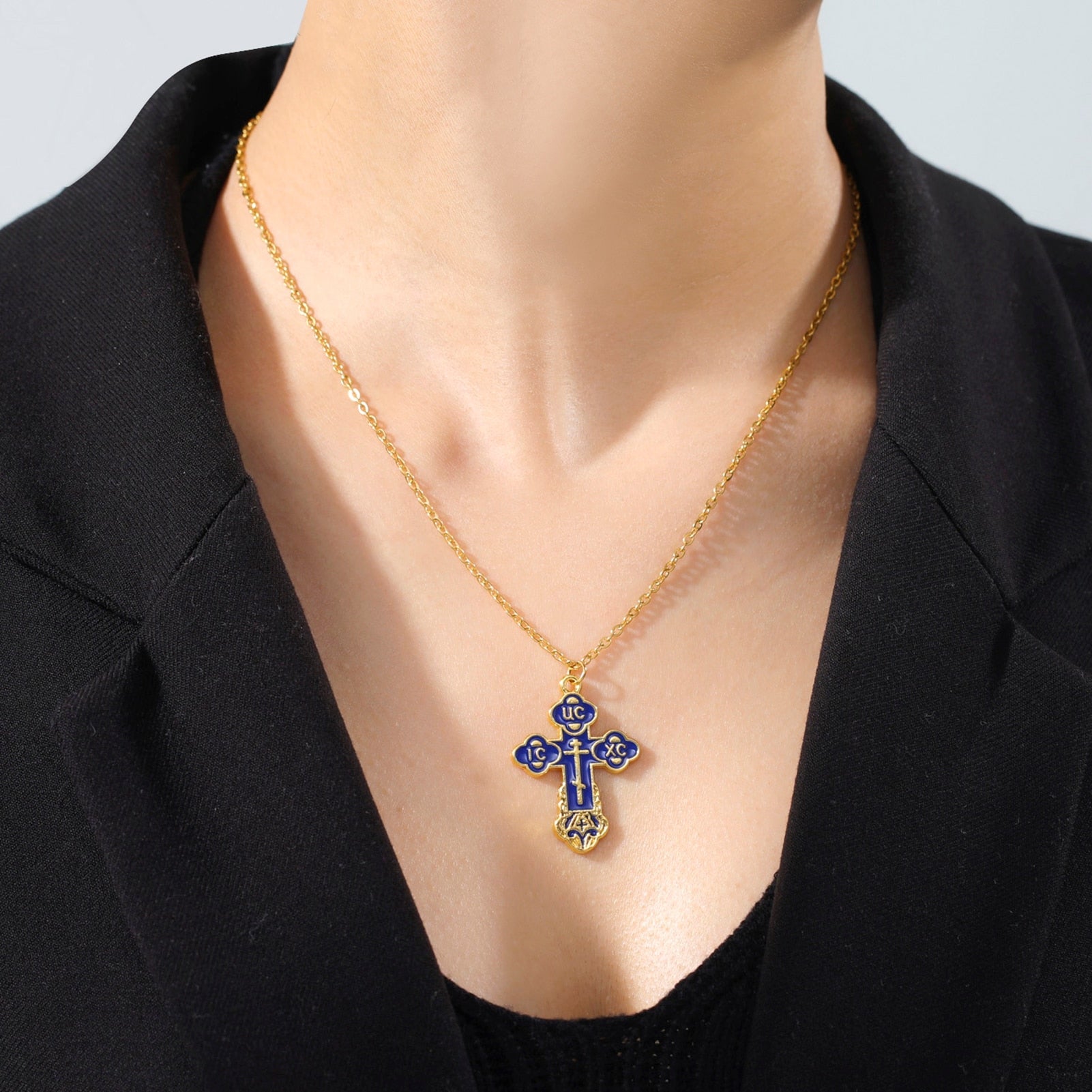 Orthodoxe Stil Kreuzkette
