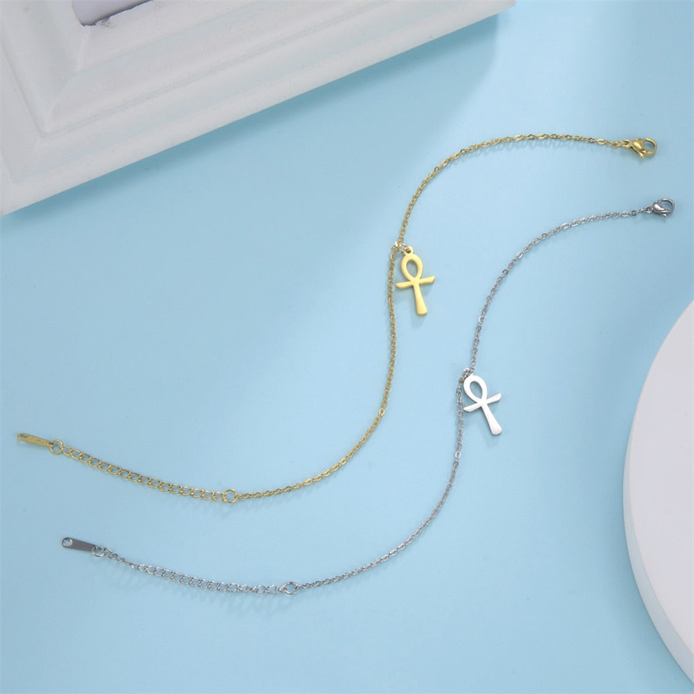 Ankh-Kreuzarmband (Lebenskreuz-Armband)