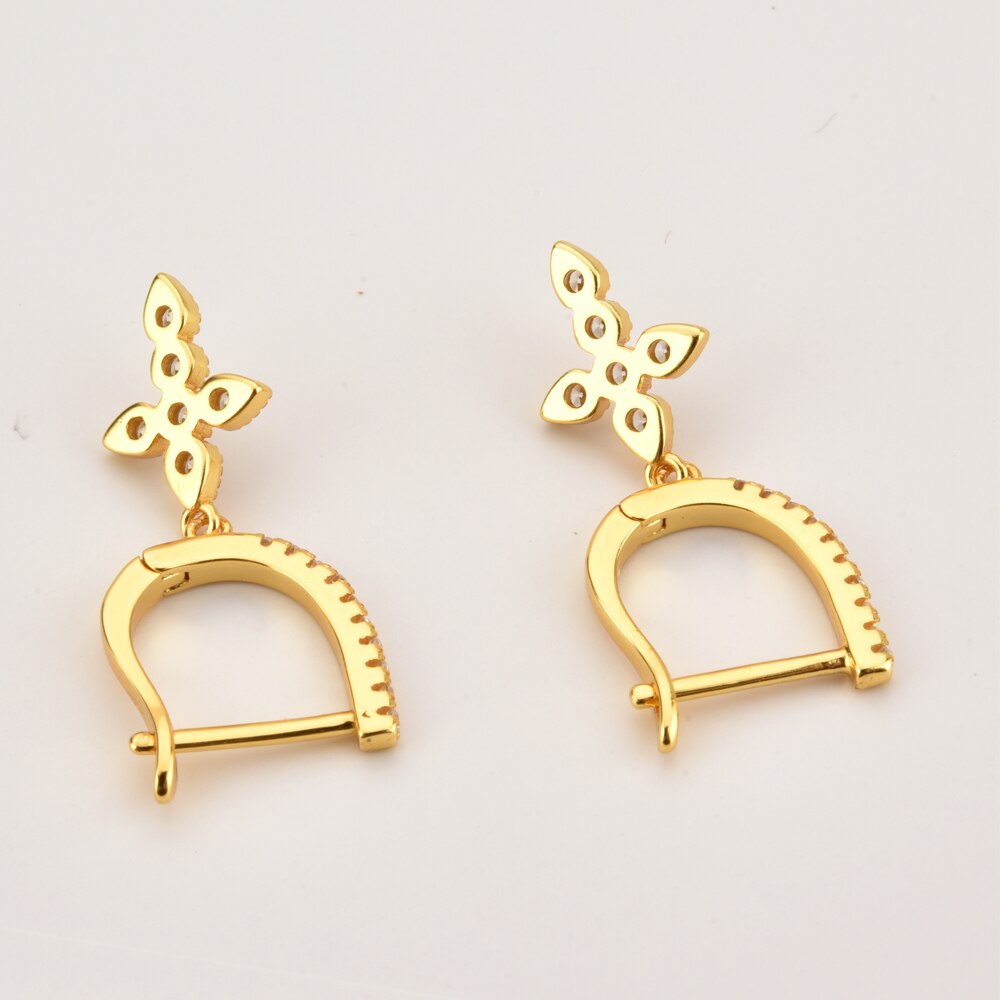 Hängende Kreuz-Ohrringe