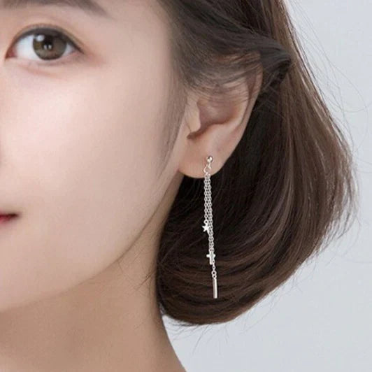 Verspielte Kreuz-Ohrringe