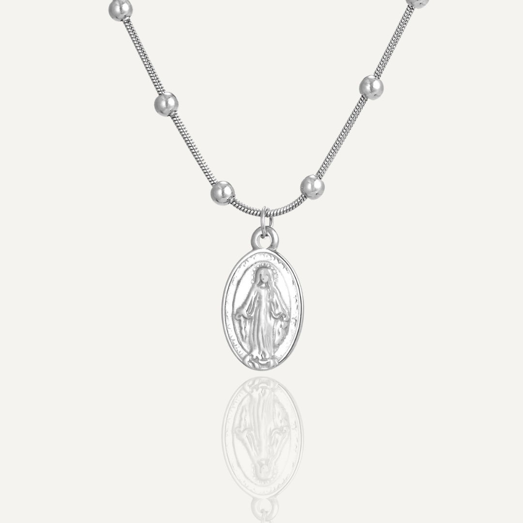 Klassische Halskette mit der Jungfrau Maria