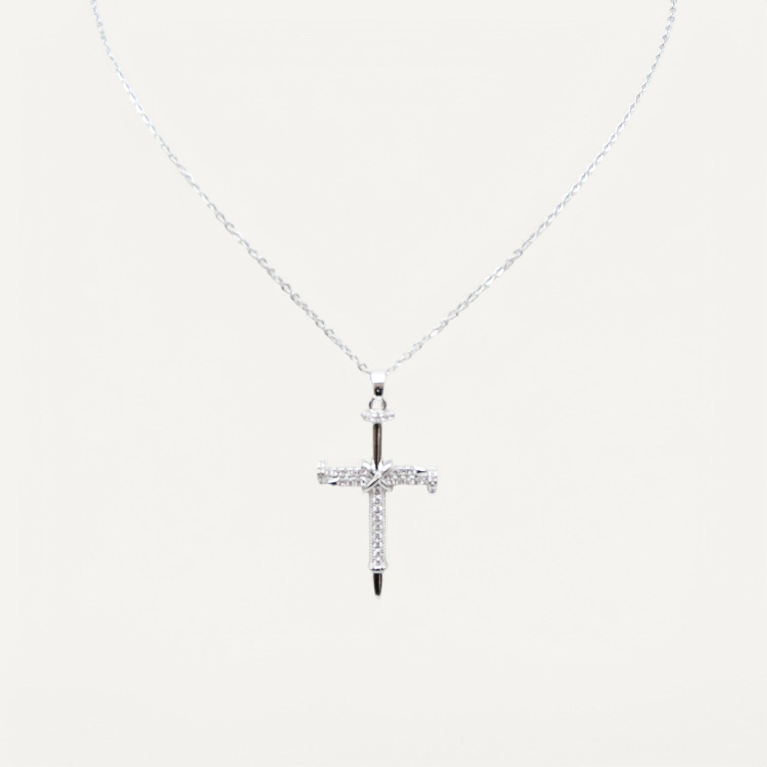 Collier Croix Scintillante