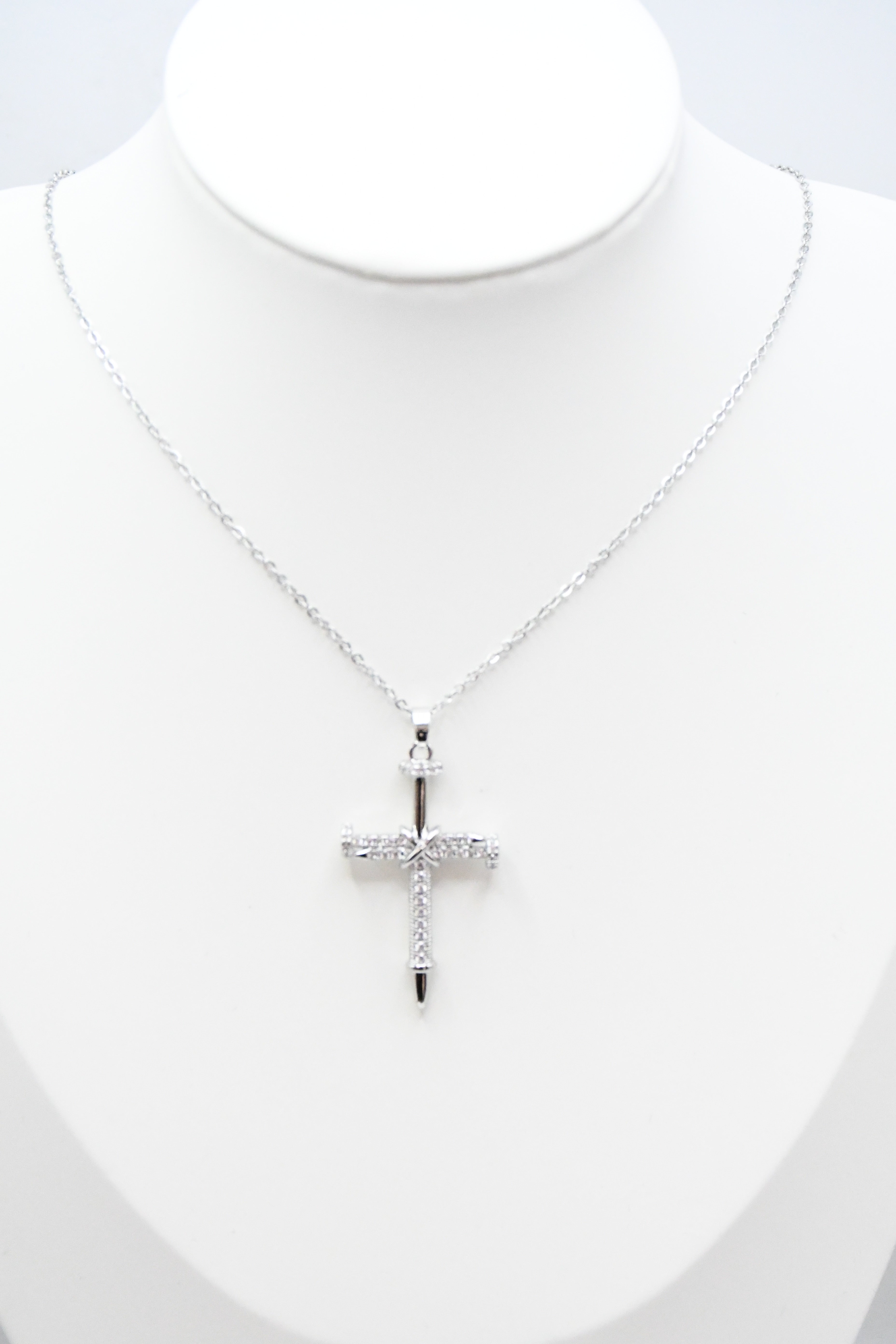 Collier Croix Scintillante