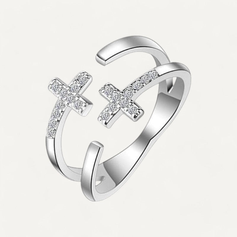 Doppelkreuz-Ring