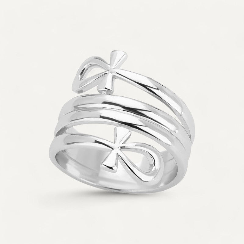 Doppeltes Lebenskreuz-Ring