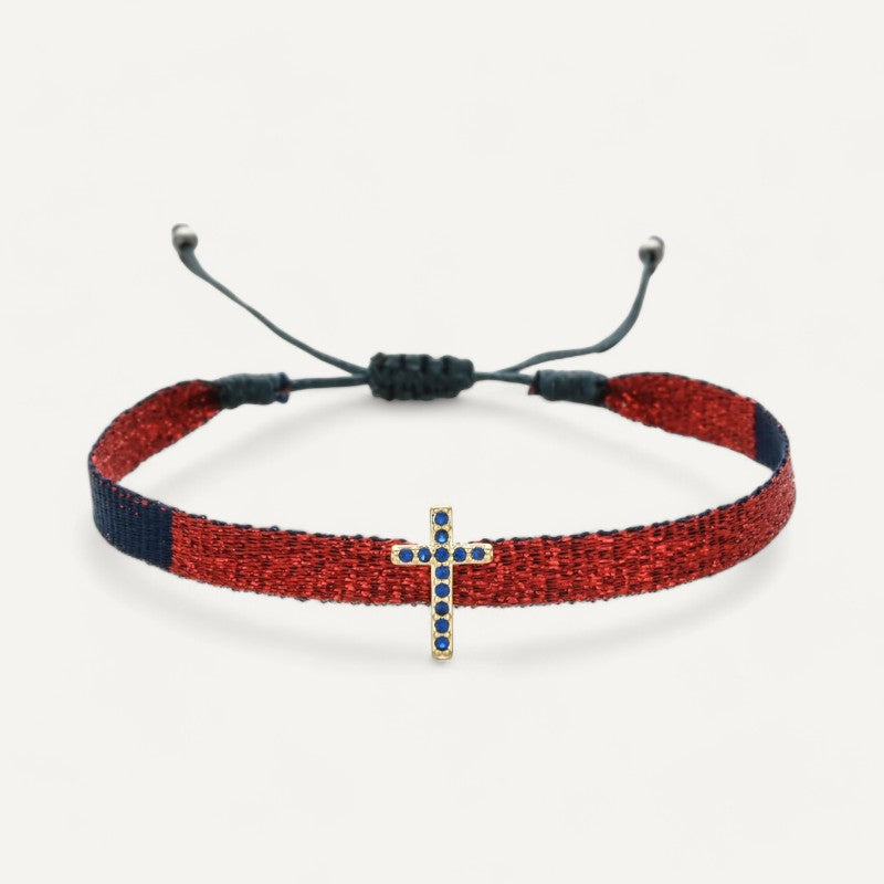 Boho-Armband mit Kreuzanhänger