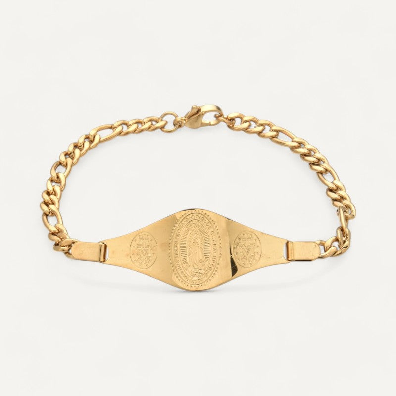 Armband mit graviertem zentralem Medaillon