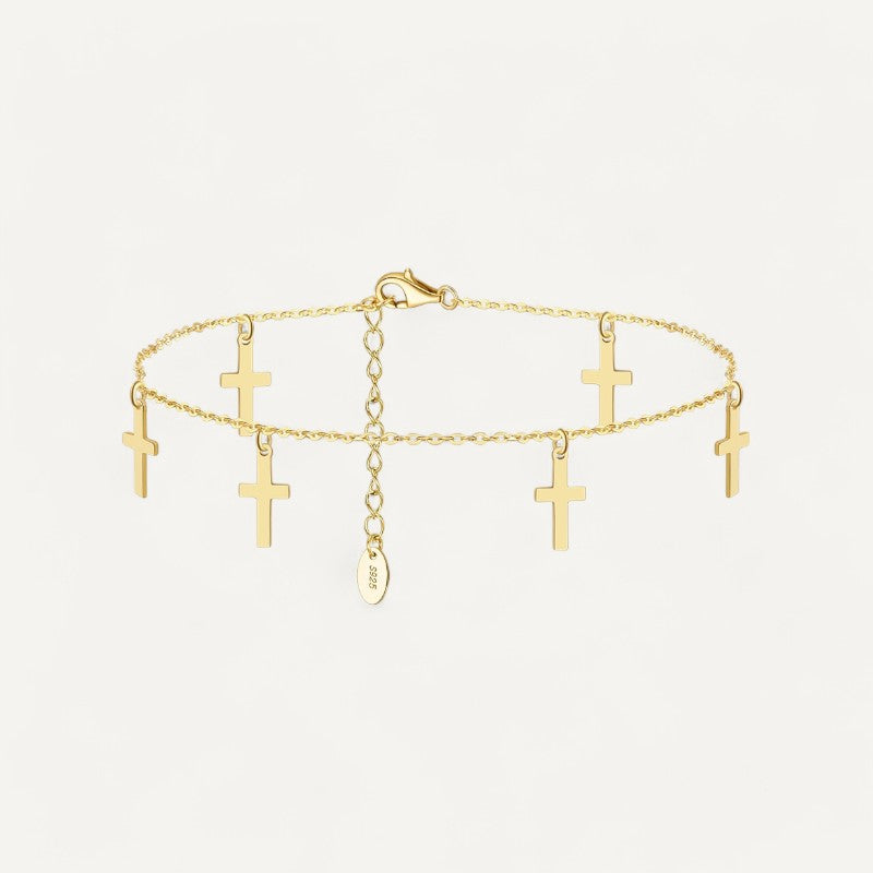 Knöchelarmband mit Kreuz
