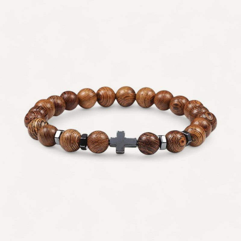 Armband mit Kreuz und Edelsteinen