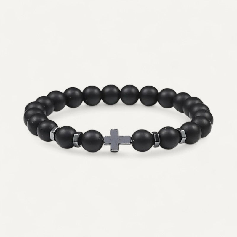 Armband mit Kreuz und Edelsteinen