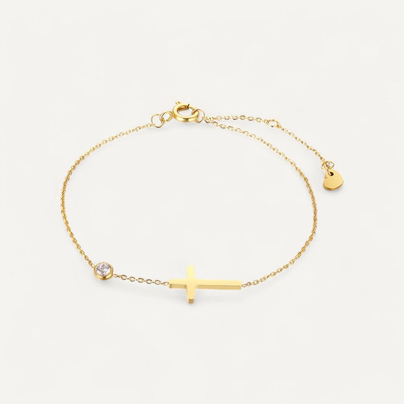 Einfaches Kreuz-Armband für Damen