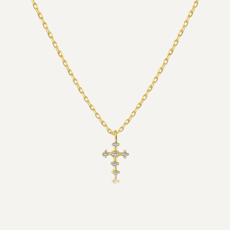 Unisex-Kreuz-Halskette