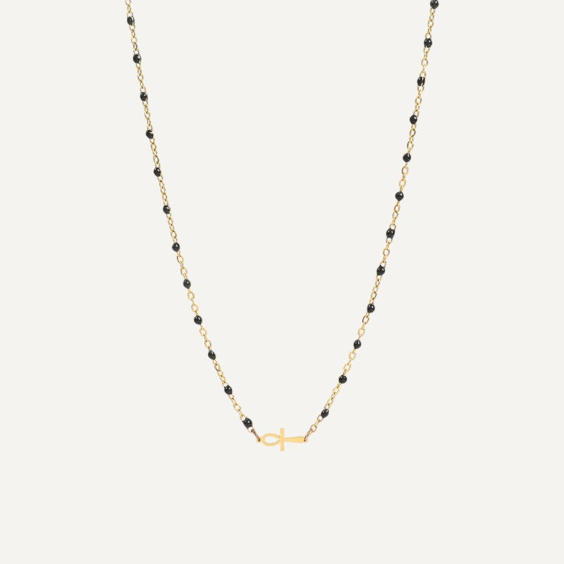 Elegante Halskette mit Anhänger in Form des Kreuzes des Alten Ägyptens