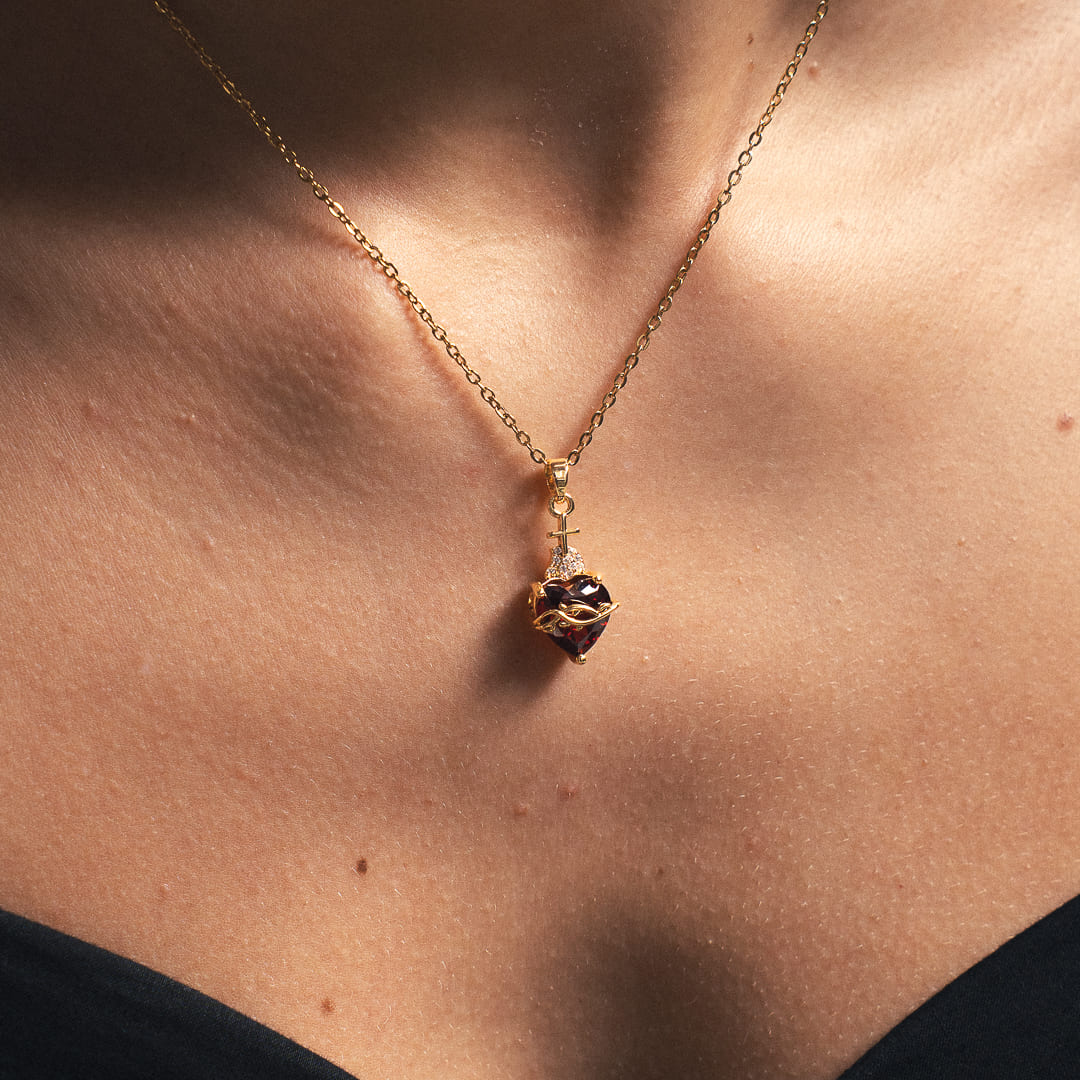 Halskette mit Heiligem Herz