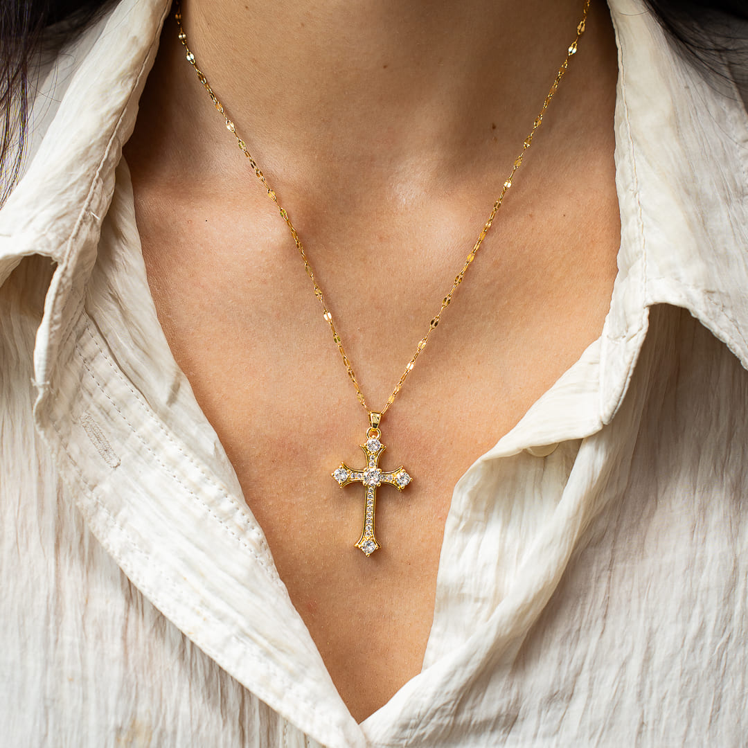 Elegante Christliche Kreuzkette