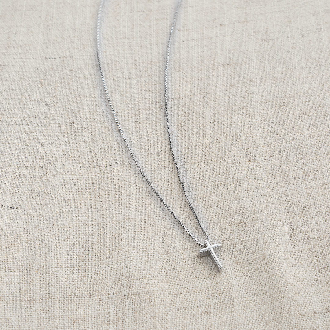 Kreuz-Halskette Silber Choker