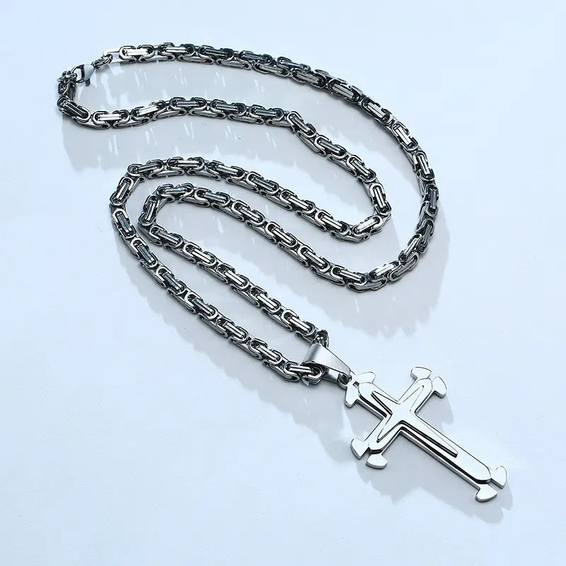 Elegante Herren Kreuzkette