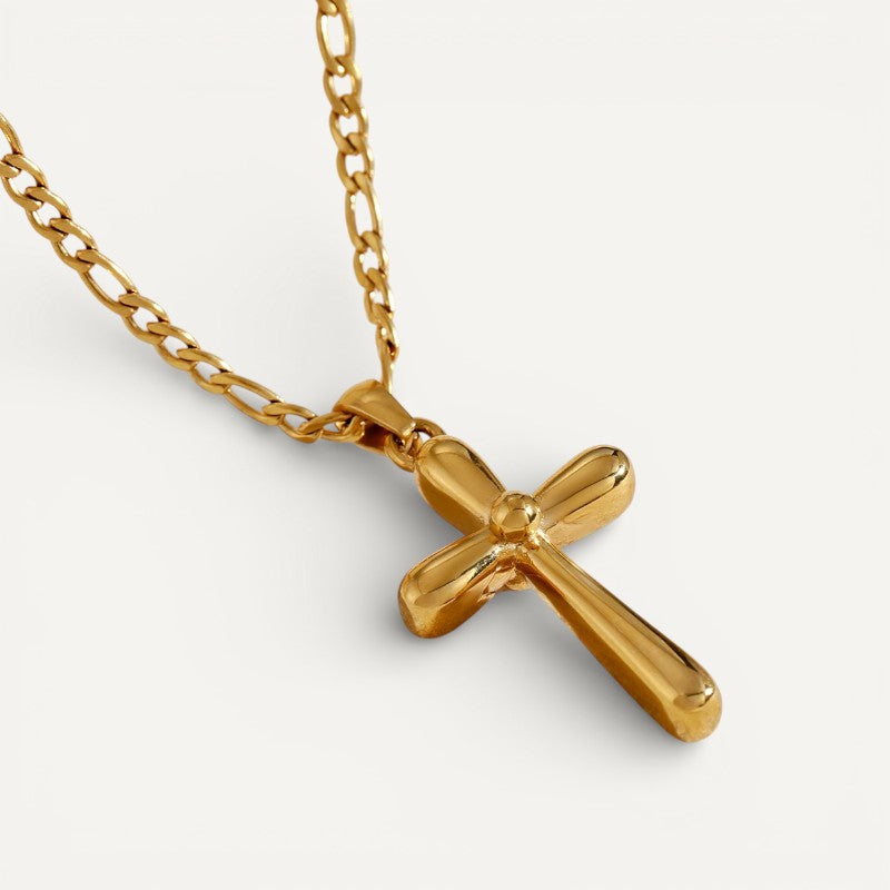 Kreuz Halskette mit ausgestellten Armen