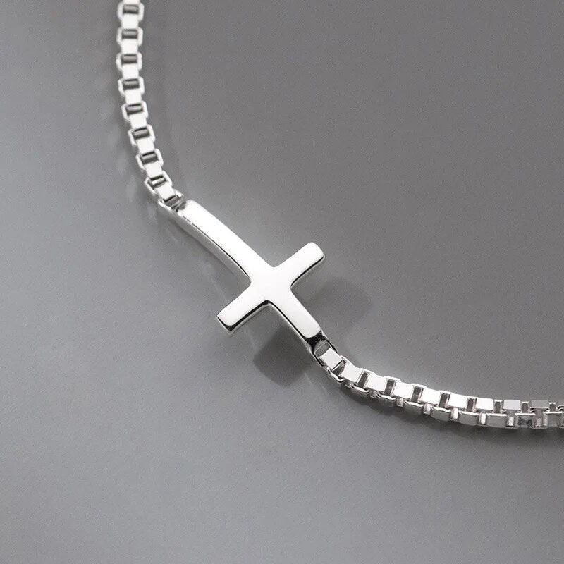 Armband Kreuz mit Kette
