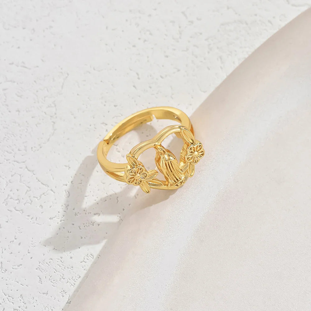 Ring mit der Blühenden Jungfrau Maria