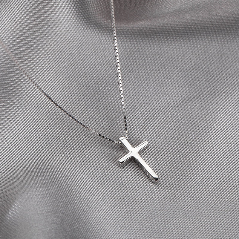 Kreuz-Halskette Silber Choker