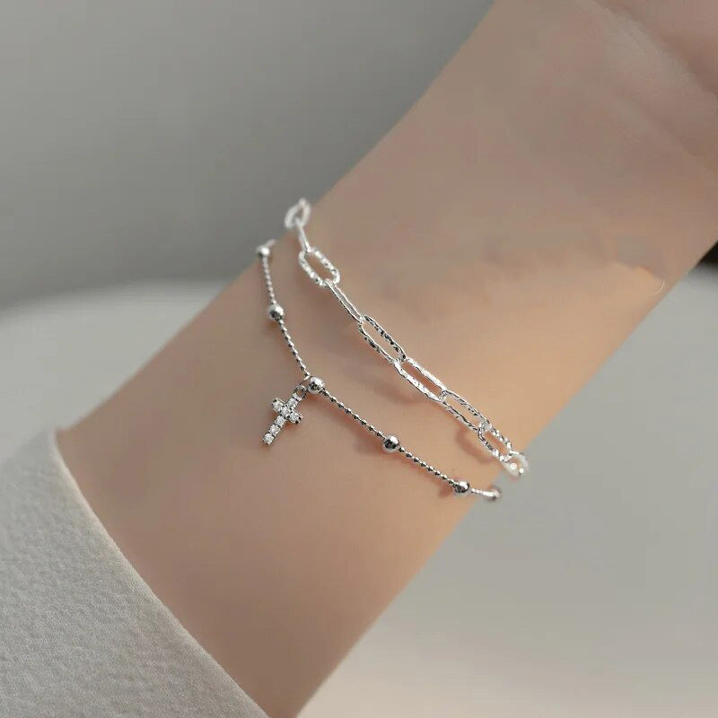 Armband Kreuz Himmlischer Glanz