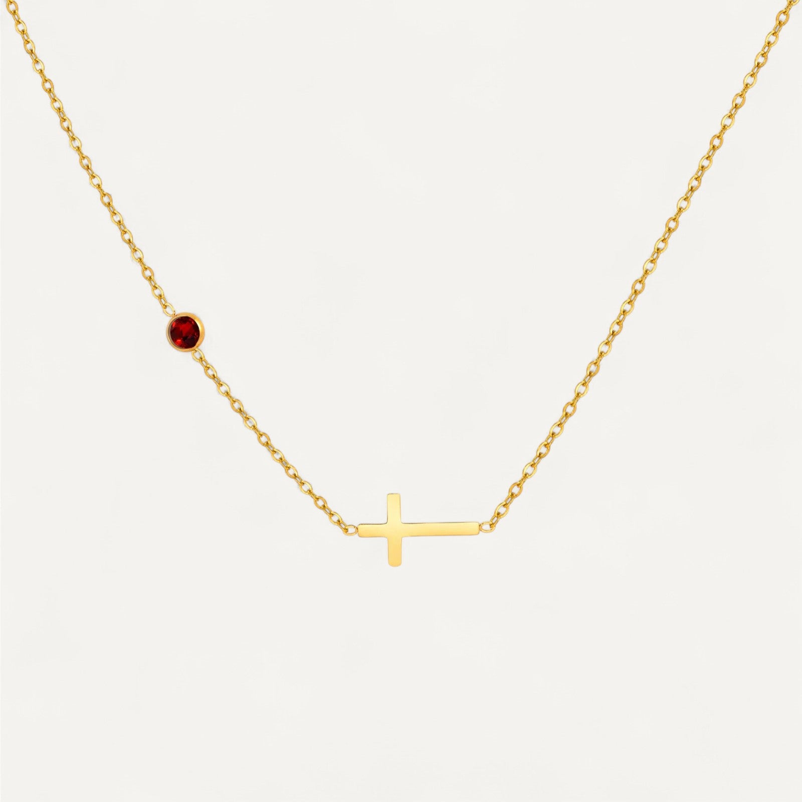 Horizontale Kreuzkette mit Farbstein