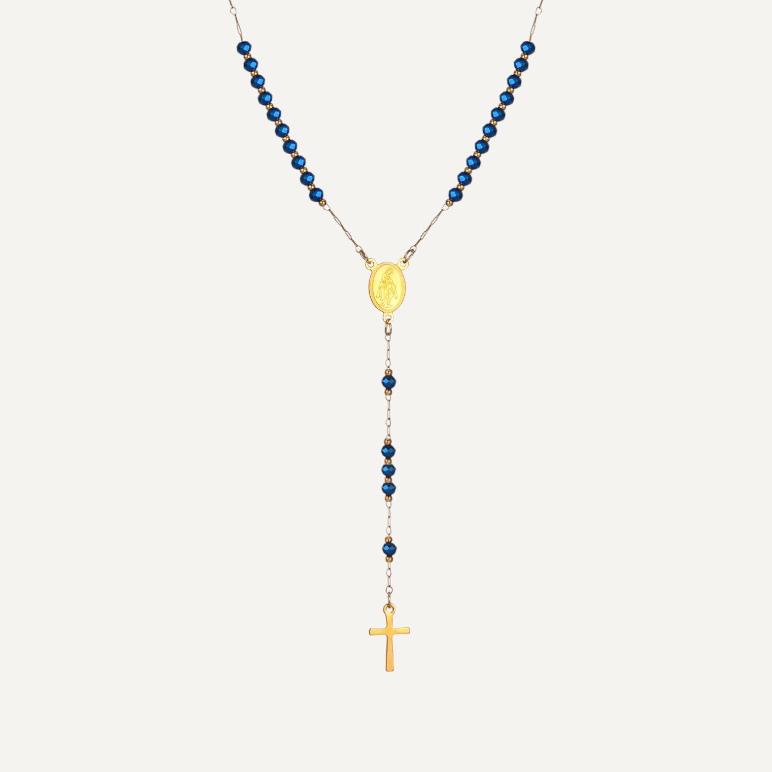 Chapelet Kreuz Halskette Divine Eleganz